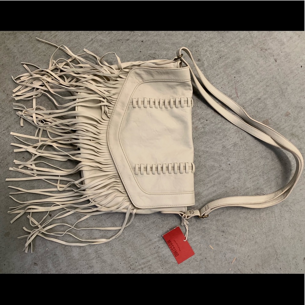 Mossimo leather fringe purse